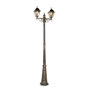 Vintage vonkajšia lampa starožitné zlato 240 cm 2-svetlo - Antigua