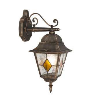 Vintage vonkajšia nástenná lampa bronzová - Antigua Down