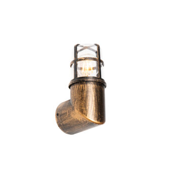 Vintage vonkajšia nástenná lampa starožitné zlato IP54 - Kiki