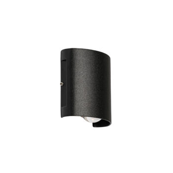 Vonkajšia nástenná lampa čierna vrátane LED 2-svetlo IP54 - Silly