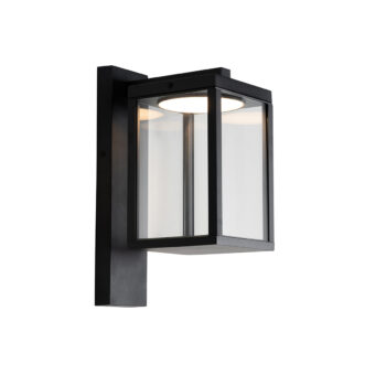 Vonkajšia nástenná lampa čierna vrátane LED IP54 - Ferdinand