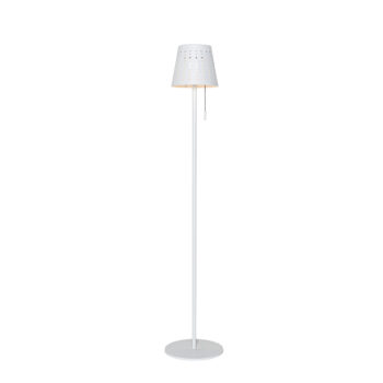 Vonkajšia stojaca lampa biela vrátane LED 3-stupňový stmievač na solár - Ferre