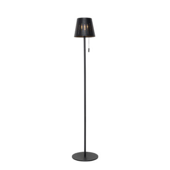 Vonkajšia stojaca lampa čierna vrátane LED 3-stupňovo stmievateľná na solárny pohon - Ferre