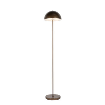 Vonkajšia stojaca lampa tmavo bronzová nabíjateľná 3-stupňovo stmievateľná - Keira