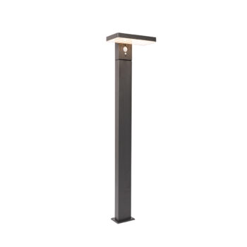 Vonkajšia stojaca lampa tmavosivá 80 cm vrátane LED a stmievateľného svetla na solár - Sunnie