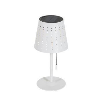 Vonkajšia stolná lampa biela vrátane LED 3-stupňovo stmievateľná nabíjateľná a solárna - Ferre