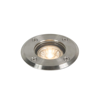 Vonkajšie zemné bodové svetlo oceľ 11 cm IP67 - Basic Round