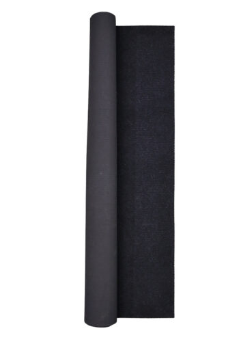 Vopi, Behúň na mieru Quick step antracit, šíre 120 cm, šedá, chodba / predsieň