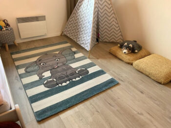 Vopi, Detský koberec Kiddo A1087 blue, 80x150, modrá, detská izba