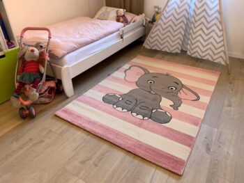 Vopi, Detský koberec Kiddo A1087 pink, 160x230, ružová, detská izba