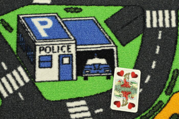 Vopi, Detský kusový koberec City life kruh, 400x400 (priemer) kruh, viacfarebná, detská izba