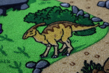 Vopi, Detský kusový koberec Dino kruh, 200x200 (priemer) kruh, viacfarebná, detská izba