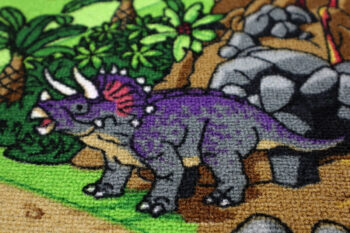 Vopi, Detský kusový koberec Dino kruh, 200x200 (priemer) kruh, viacfarebná, detská izba