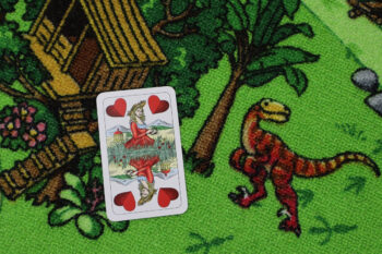 Vopi, Detský kusový koberec Dino kruh, 200x200 (priemer) kruh, viacfarebná, detská izba