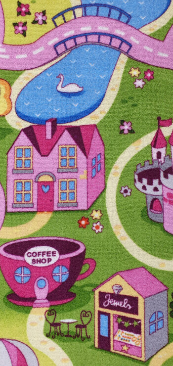 Vopi, Koberec metráž cesty Sweet Town - neúčtujeme odrezky z role, na mieru, šíře 1,33m,1m,2m,3m,4m,na mieru, neúčtujeme odrezky, viacfarebná, filc, detská izba