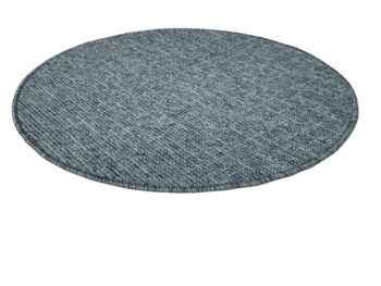 Vopi, Kusový koberec Alassio modrošedý kruh, 100x100 (priemer) kruh, modrá, obývacia izba