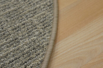 Vopi, Kusový koberec Alassio šedobéžový okrúhly, 300x300 (priemer) kruh, šedá, chodba / predsieň