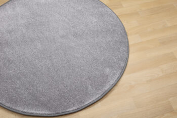 Vopi, Kusový koberec Apollo Soft sivý kruh, 80x80 (priemer) kruh, šedá, chodba / predsieň