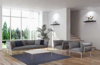 Vopi, Kusový koberec Astra sivá štvorec, 250x250, šedá, chodba / predsieň