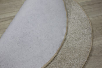 Vopi, Kusový koberec Capri Lux cream kruh, 400x400 (priemer) kruh, béžová, chodba / predsieň