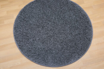 Vopi, Kusový koberec Color Shaggy sivý guľatý, 57x57 (priemer) kruh, šedá, kancelária
