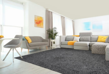 Vopi, Kusový koberec Color Shaggy sivý štvorec, 300x300, šedá, obývacia izba
