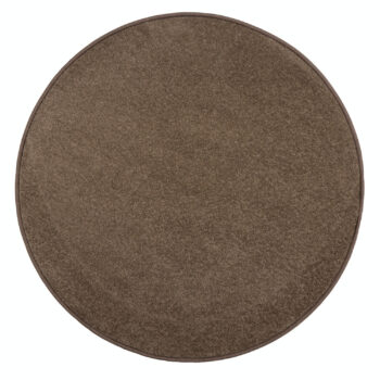 Vopi, Kusový koberec Eton hnedý 97 kruh, 200x200 (priemer) kruh, hnedá, chodba / predsieň