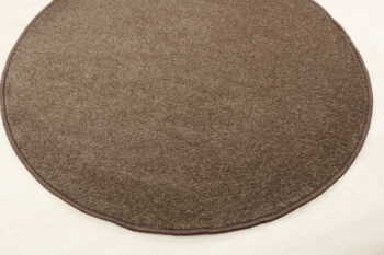 Vopi, Kusový koberec Eton hnedý 97 kruh, 80x80 (priemer) kruh, hnedá, chodba / predsieň