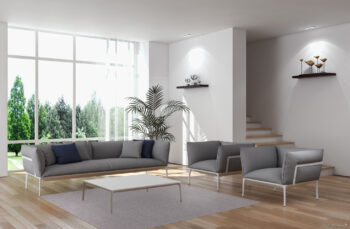 Vopi, Kusový koberec Eton sivý 73 štvorec, 180x180, šedá, chodba / predsieň