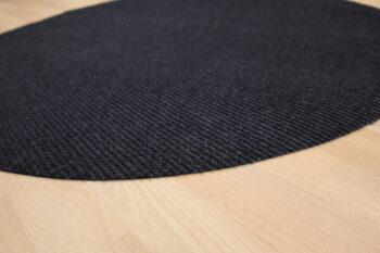 Vopi, Kusový koberec Quick step antracit kruh, 57x57 (priemer) kruh, šedá, chodba / predsieň