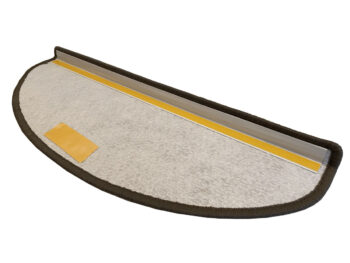 Vopi Nášľapy na schody Alassio hnedé polkruh, samolepiaci - 28x65 polkruh (rozmer vrátane ohybu)