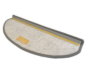 Vopi Nášľapy na schody Alassio šedé polkruh, samolepiaci - 28x65 polkruh (rozmer vrátane ohybu)