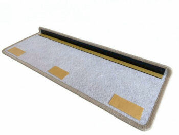 Vopi Nášľapy na schody Alassio šedobéžové obdĺžnik, samolepiaci - 24x65 obdĺžnik (rozmer vrátane ohybu)