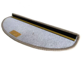 Vopi Nášľapy na schody Alassio šedobéžové polkruh, samolepiaci - 24x65 polkruh (rozmer vrátane ohybu)