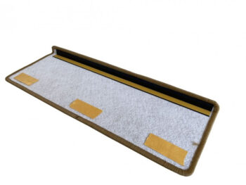 Vopi Nášľapy na schody Alassio zlatohnedé obdĺžnik, samolepiaci - 25x80 obdĺžnik (rozmer vrátane ohybu)