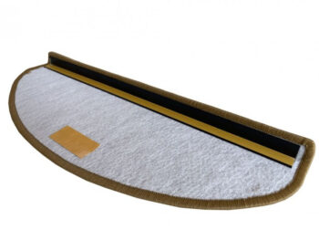 Vopi Nášľapy na schody Alassio zlatohnedé polkruh, samolepiaci - 28x65 polkruh (rozmer vrátane ohybu)