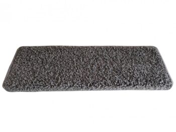 Vopi Nášľapy na schody Color shaggy šedý obdĺžnik, samolepiaci - 25x80 obdĺžnik (rozmer vrátane ohybu)