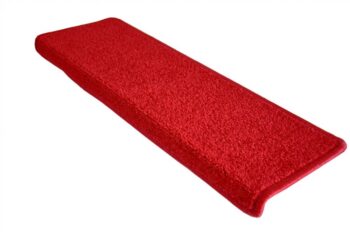 Vopi Nášľapy na schody Eton červený obdĺžnik, samolepiaci - 25x80 obdĺžnik (rozmer vrátane ohybu)