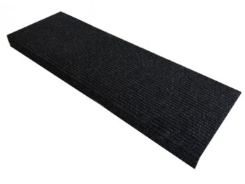 Vopi Nášľapy na schody Quick step antracit obdĺžnik, samolepiaci - 24x65 obdĺžnik (rozmer vrátane ohybu)