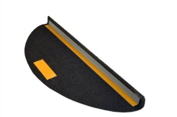 Vopi Nášľapy na schody Quick step antracit polkruh, samolepiaci - 24x65 polkruh (rozmer vrátane ohybu)