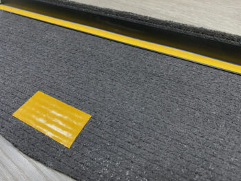 Vopi Nášľapy na schody Quick step béžový polkruh, samolepiaci - 24x65 polkruh (rozmer vrátane ohybu)