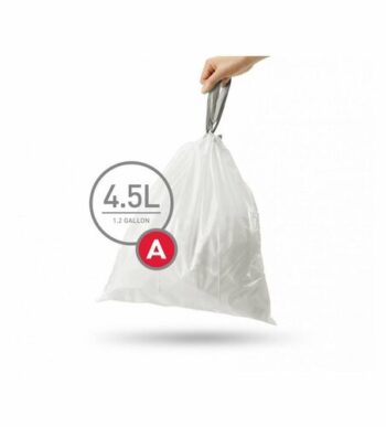 Vrecia do odpadkového koša 4,5 L, Simplehuman typ A, zaťahovacie, 3 x 30 ks (90 vriec ) , 60 ks