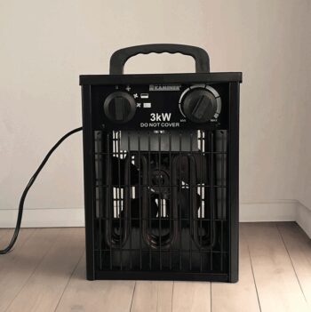 Výkonný elektrický ohrievač KAMINER s ventilátorom