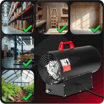 Výkonný plynový ohrievač 45kW RTNGG0118