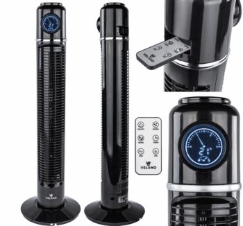 Výkonný stĺpový ventilátor Velano VELWEK0004