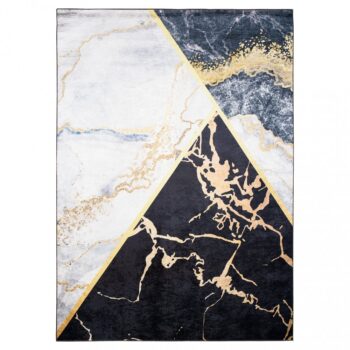 Výrazný tmavý trendový koberec s protišmykovou úpravou Šírka: 120 cm | Dĺžka: 170 cm