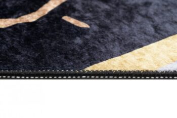 Výrazný tmavý trendový koberec s protišmykovou úpravou Šírka: 80 cm | Dĺžka: 150 cm