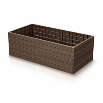 Vyvýšený záhon BASE WOODY rustikálna tehlová, 149,2 x 25 x 75,6 cm