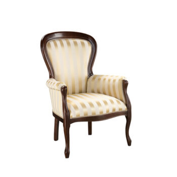 Rustikálne kreslo WERSAL W-FOTEL 1 z kolekcie Wersal sa stane klenotom vo Vašom domove. Rozmery kresla sú (ŠxHxV): 70x74x104 cm. Každému návštevníkovi padne do oka jeho elegancia a šarm. Kreslo sa pýši honosným farebným prevedením wenge. Na čalúnenie bola použitá látka s krémovým vzorom A4 0505.…