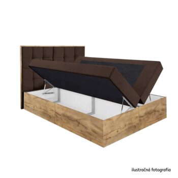 Doprajte si maximálny komfort a štýl s boxspringovou posteľou WOOD 1 140, ktorá sa postará o pokojný a zdravý spánok. Táto posteľ s celkovými rozmermi (ŠxHxV): 148×208×103 cm a rozmermi spania 140×200 cm ponúka výšku spania s topperom až 52 cm. Výška…